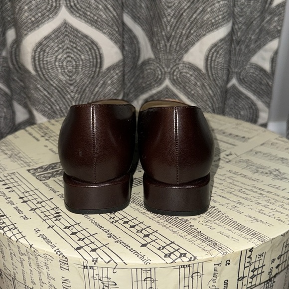 Bally Brown Leather Paradisea Flats - Picture 5 of 11